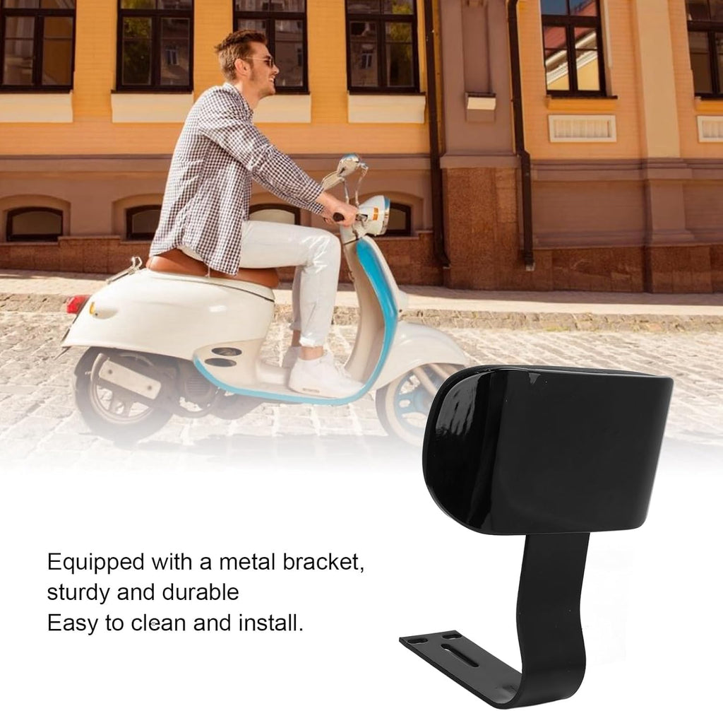 VGEBY Electric Bicycle Backrest, Electric Bicycle Rear Passenger Seat Backrest with Metal Support U Shape Comfortable Black Bike Seat with Backrest Bike Seat with Backrest Backrest for Bike Seat