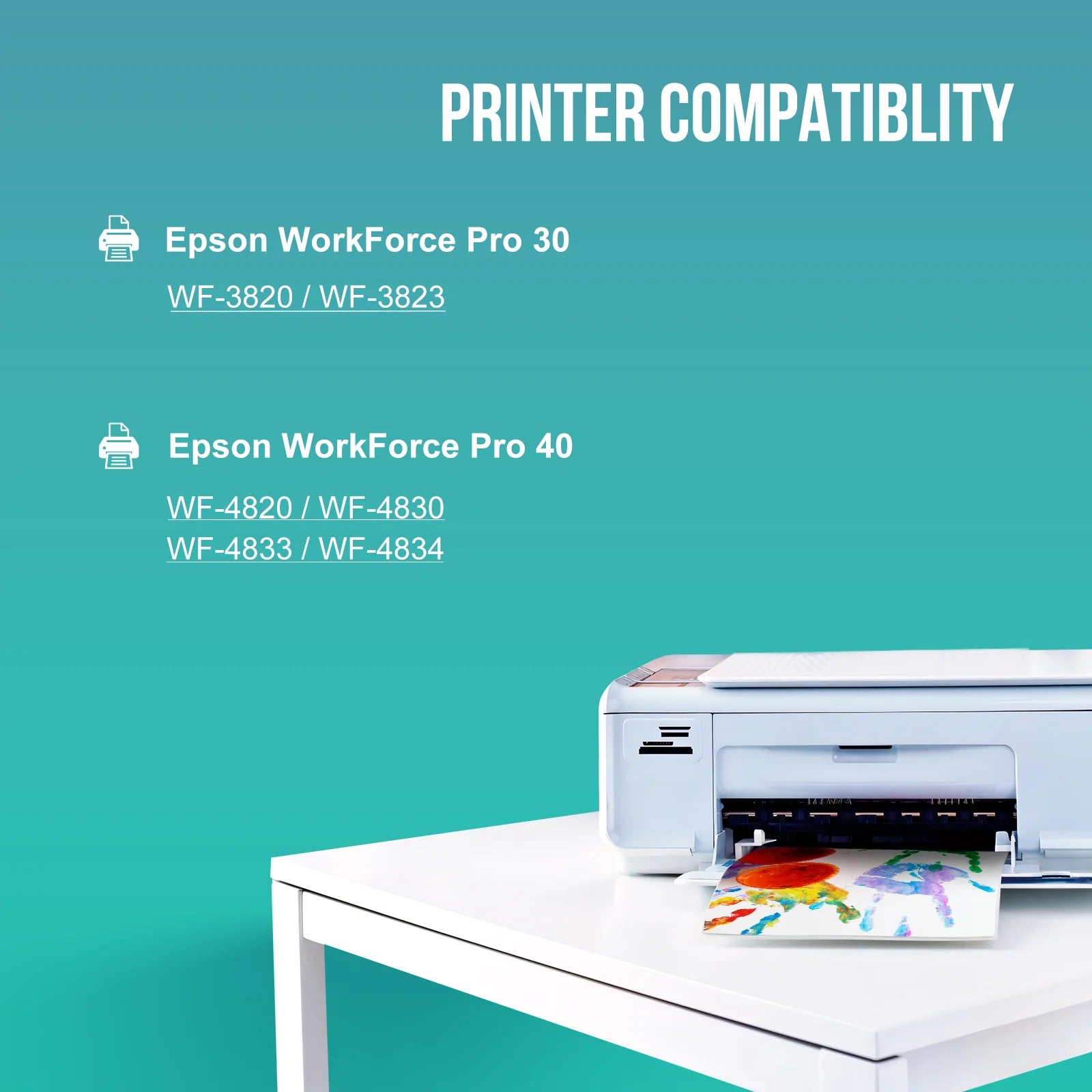822XL Ink Cartridge  for Epson 822XL 822 XL T822XL for Workforce Pro WF-4830 WF-3820 WF-4834 WF-4820 Printer (Black, Cyan, Yellow, Magenta, 4-Pack)