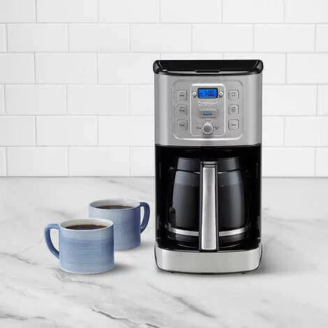 Restored Cuisinart Grind and Brew 12-Cup Coffeemaker, Black/Stainless (Refurbished)
