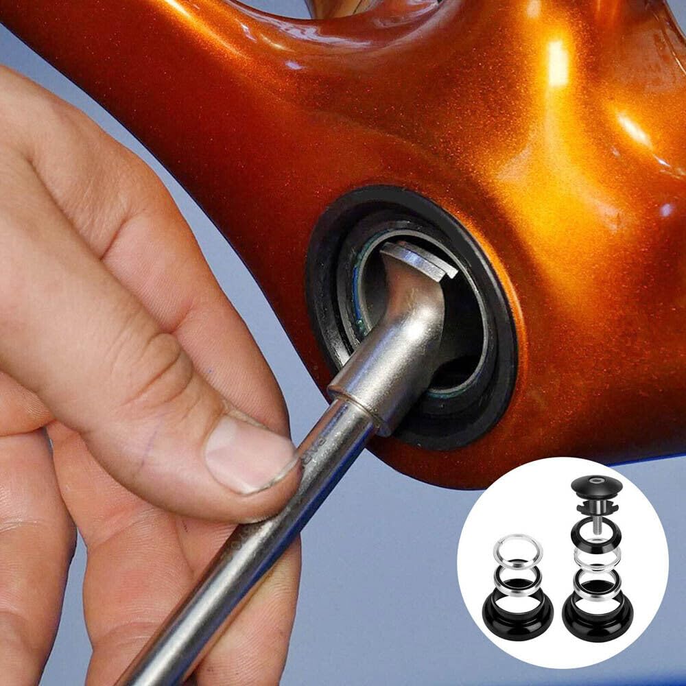 2PCS 34mm 1-1/8" Threadless Sealed External Bearing Headset Kits for MTB Road Bike Bicycle