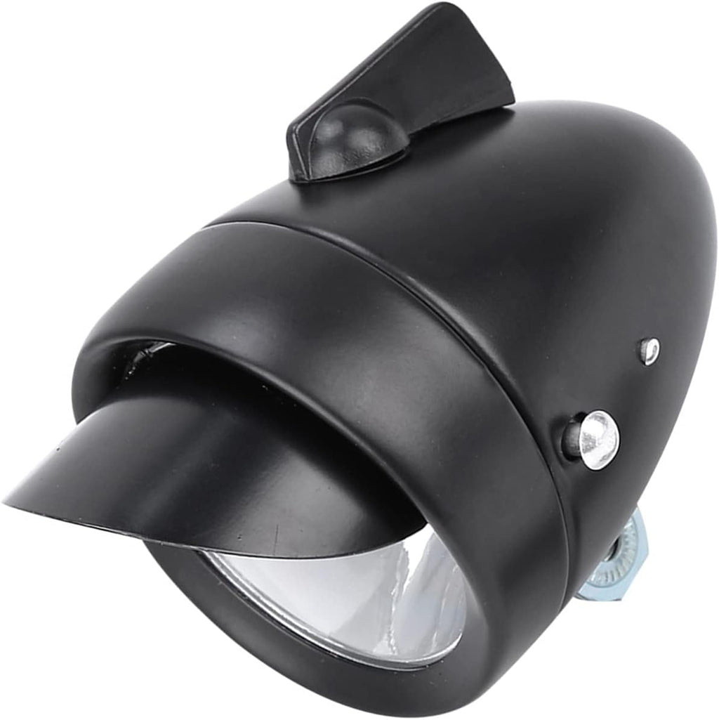 Led Super Light Retro Front Headlight Vintage Bike Head Light with Visor Vintage Bike Headlight Light Front Lights Retro Lamp 7 Led Fixie for and Rear Batter