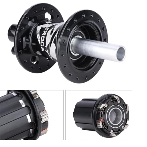 MTB Hub 32 Holes 5 Bearing Front Rear Aluminum Alloy Bike Hubs,Thru Axle/Quick Release Six Pawls Disc Brake HG Taki Bicycle Hubs for 8-11 Speed Mountain Bike
