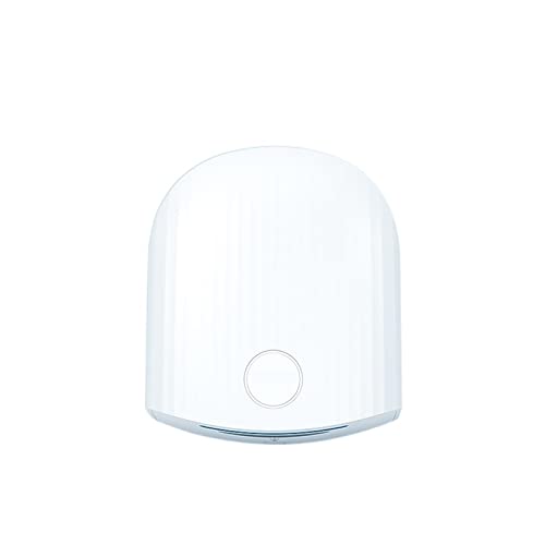 Hand Dryer, Bathroom Automatic Hand Dryer High Speed Sensor Household Hand-Drying Device Hot Air Electric Heater Wind for Hotel Commercial Smart Induction Sensor Hand Dryers (Color : Bianco, Size :