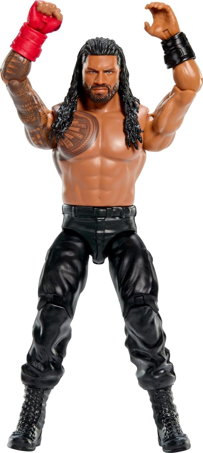 Mattel WWE Action Figure, 6-inch Collectible Roman Reigns with 10 Articulation Points & Life-Like Look