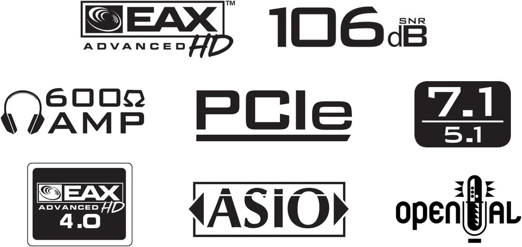 Creative Sound Blaster Audigy PCIe RX 7.1 Sound Card with High Performance Headphone Amp Pack of 2