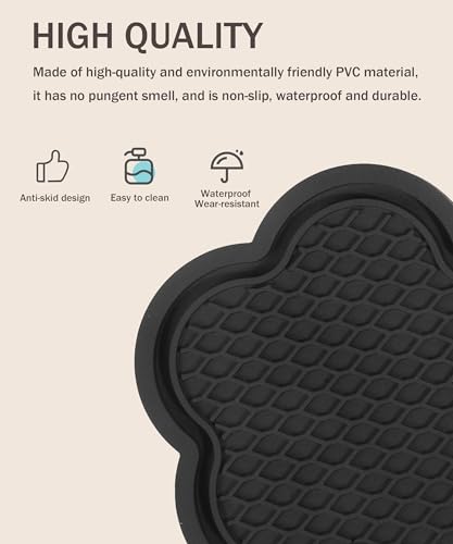 bylikeho 4PCS Car Cup Coaster,Car Coaster Car Holder Coaster,Universal Car Cup Holder Coaster,Car Accessories Anti Slip Cup Holder Insert Coaster, Car Cup Mat Cute Car Coasters for Car