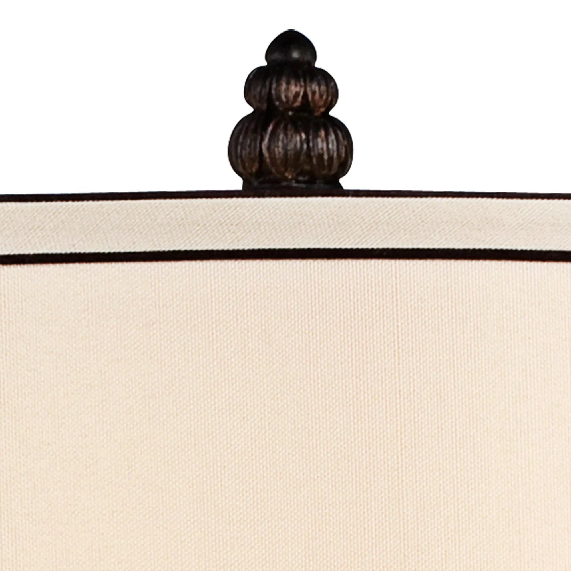 Kathy Ireland Traditional Table Lamp with White USB Dimmer Cord 37" Tall Bronze Golden Marbleized White Shade Living Room Bedroom