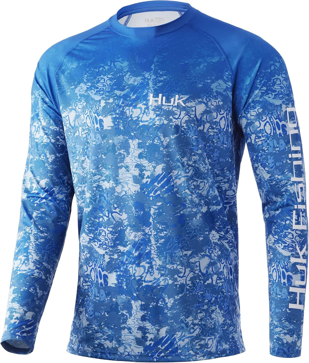 HUK Men's Pursuit Hogzilla | Long Sleeve Performance Fishing Shirt with +30 UPF Sun Protection