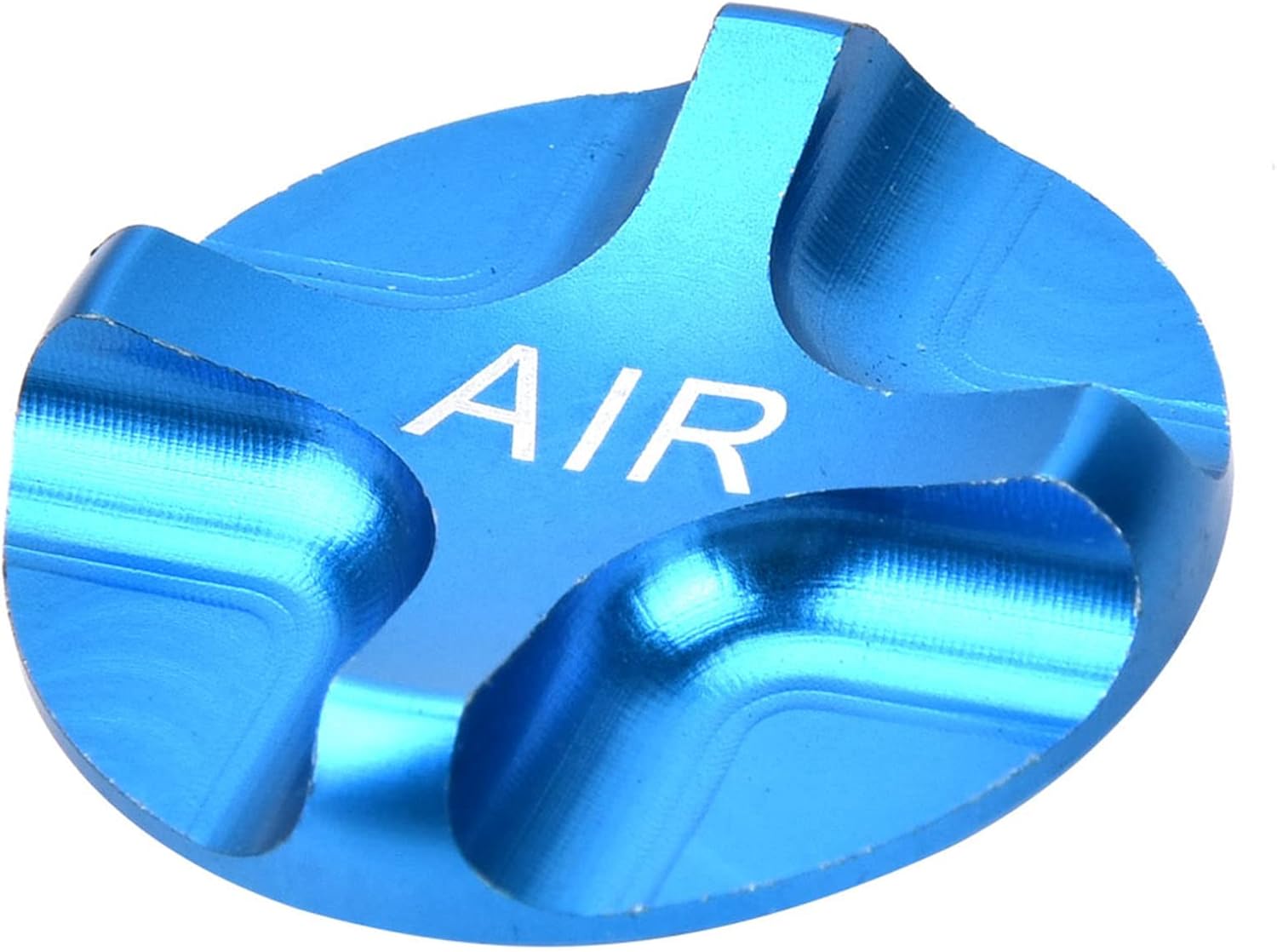 Air Valve Cap, MTB Headset Cap, Aluminium Alloy Suspension Fork Front Fork Airtight Valve Cover Bike Axxessory (Blue)