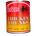Yoders Fully Cooked Canned Chicken Chunks Emergency Survival Preparedness Food for Camping Hiking and Backpacking with 14 Servings/28oz/Can- 1 Can