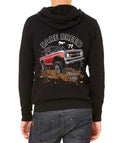 Men's Ford Bronco Rare Breed C9 Black Fleece Zipper Hoodie Medium Black