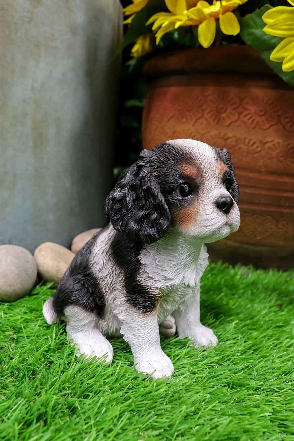 Ebros Adorable Cavalier King Charles Spaniel Dog Breed Statue 5.75" L Pet Pal