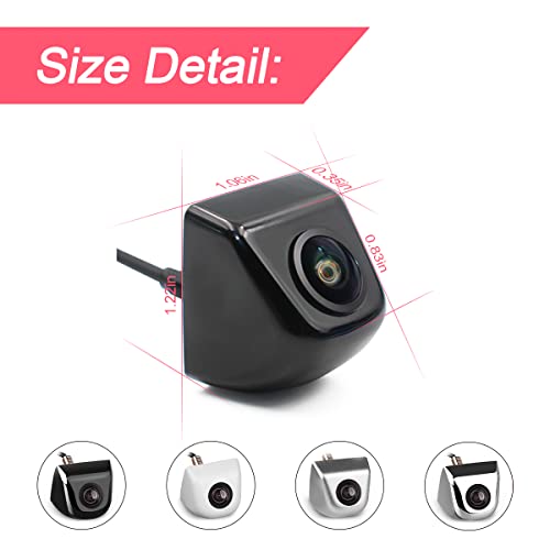 Backup Camera for Car, Waterproof Rear View Camera with Moveable Guideline, HD 960x720 Image Super Night Vision Car Backup Camera, 4 Layer Glass Lens 155 Degree Wide View Angle