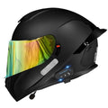 Full Face Bluetooth Motorcycle Helmet Modular Motocross Integrated Helmets DOT Approved Flip up Anti-Fog Dual Visors Sports Racing Helmet Built-in Speaker for Adults Men and Women