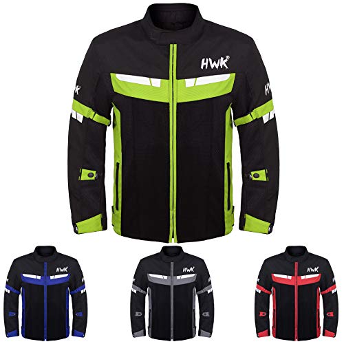 HWK Mesh Motorcycle Jacket Riding Air Motorbike Jacket Biker CE Armored Breathable