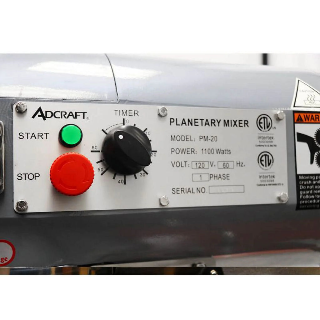 Adcraft PM-20 20 qt. Planetary Mixer