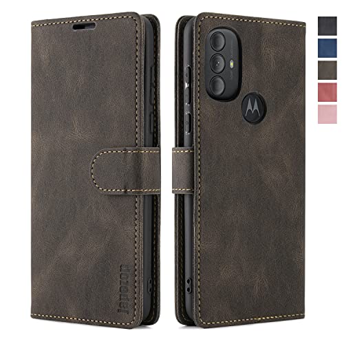 Moto G Power 2022 Wallet Case with [RFID Blocking] Card Holder Kickstand Magnetic,Leather Flip Case Wallet for Moto G Power 2022 6.5 inch-Blue