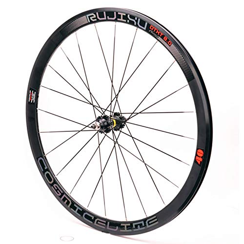 700C Racing Bicycles Wheel 40 Knife Carbon Tube Hub Dead Fly Field Wheel Set Fixed Gear Aluminum Alloy Rim 40mm High