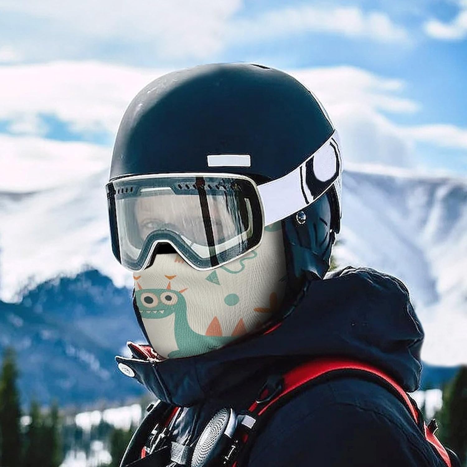 Balaclava Face Mask for Men Women Colorful Little Monster Full Mask for Outdoor Sport Cycling Fishing Cap