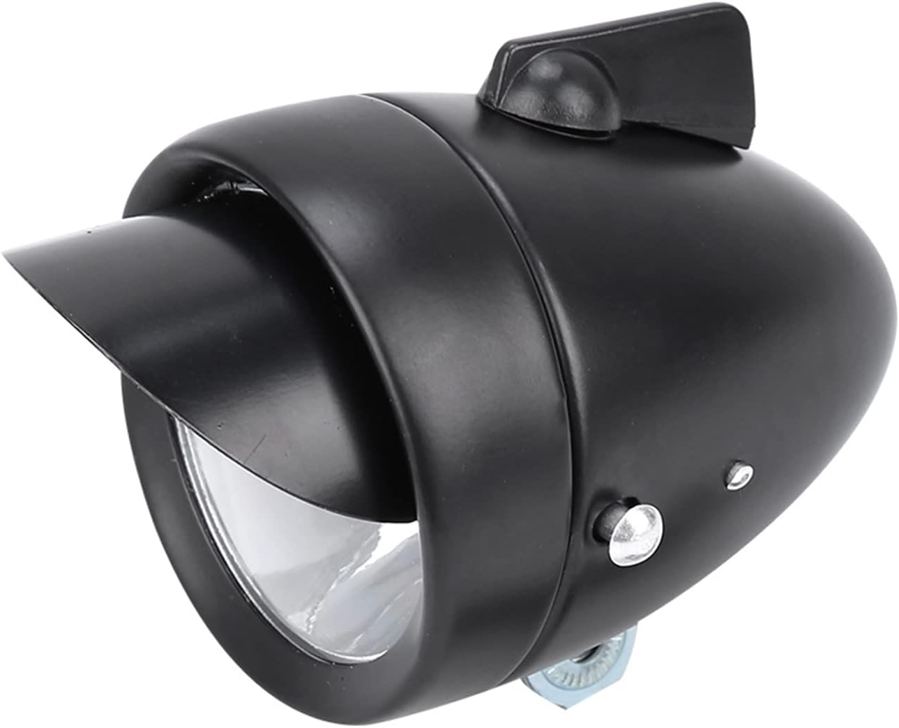 Led Super Light Retro Front Headlight Vintage Bike Head Light with Visor Vintage Bike Headlight Light Front Lights Retro Lamp 7 Led Fixie for and Rear Batter