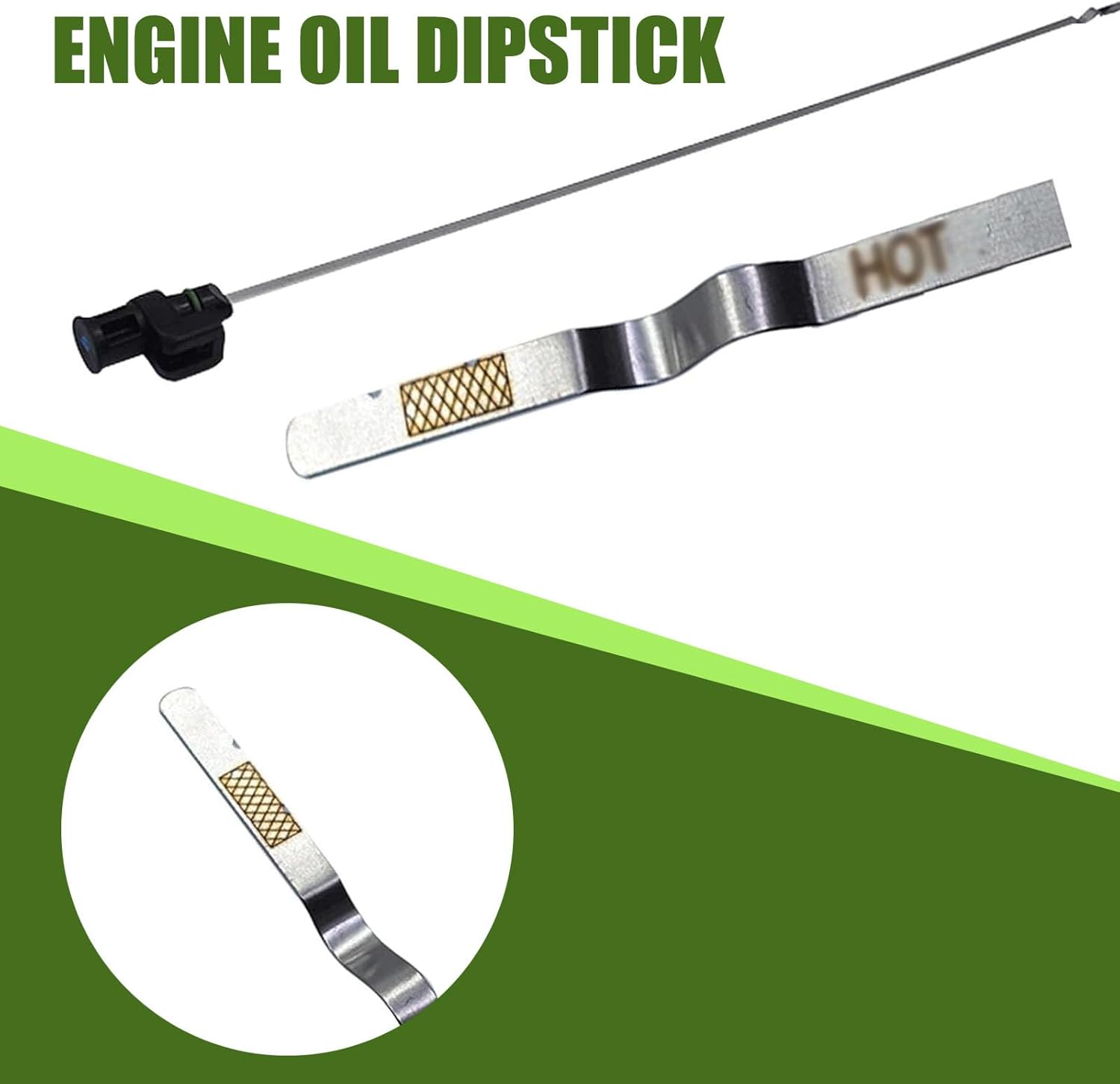 1 PC Car Transmission Dipstick, 23.8" x 1.18" Immersion Measuring Engine Oil Level Dipstick Indicator, Replacement OEM No. 31086-JA00A Accessory, Maintenance Accessory for Most Cars (Black)