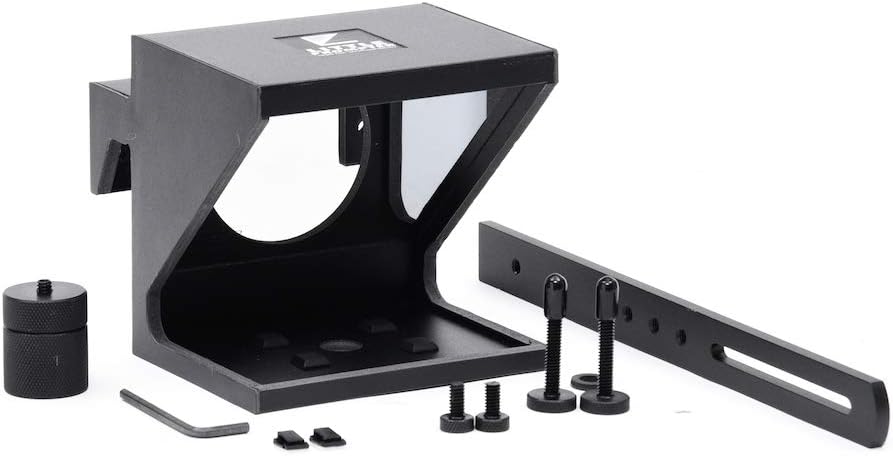 Little Prompter, The Original Compact Personal Teleprompter for Video Production. No Studio Required. Perfect for DSLRs, Webcams, and Built-in Laptop Cameras. Use with iOS or Android.