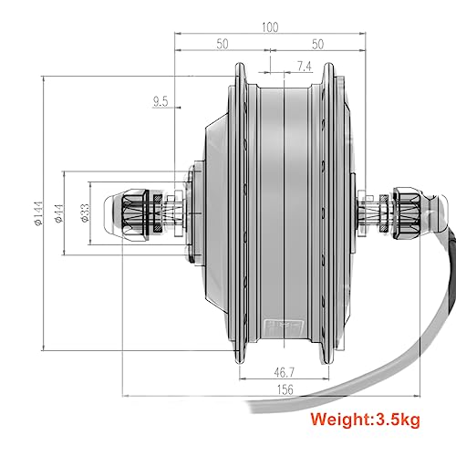 L-faster 36v 48v 350w Ebike Front Drive Brushless Gear Ectric Bicycle Hub Motor