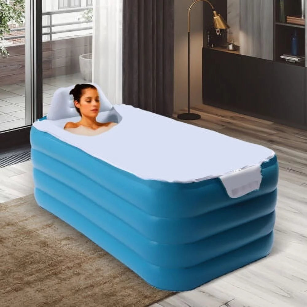Foldable Portable Modern Automatic Blow Up Bathtub PVC Inflatable Adult Bath Tub