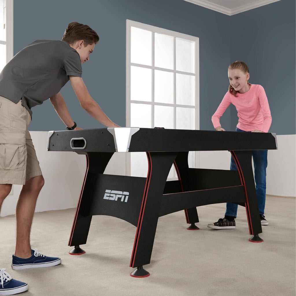 Espn - 5& Air Powered Hockey Table with LED Electronic Scorer