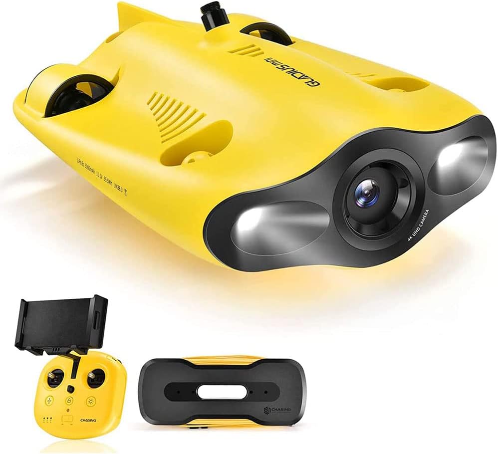 Underwater Drone Underwater Omnidirectional Movement 4K UHD Camera VR Headset Real-Time Control LED True 360° Ultra Wide Angle Posture Lock Slow Motion Image Stabilization