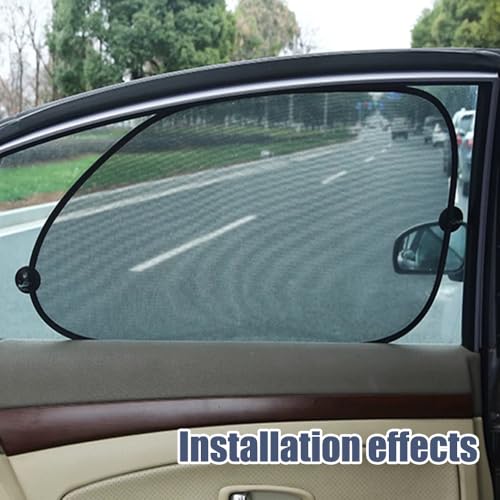 HEVLE Car Window Shades, Car Windshield Sun Shade, Car Sun Shade Effectively Block UV Rays and Harsh Sunlight Protection for Your Child, Universal Car Interior Accessories for Car Windows