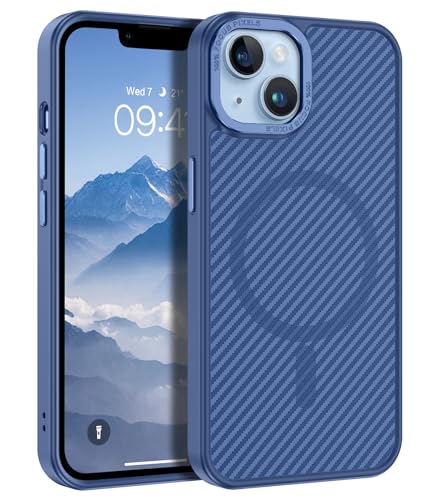 YINLAI Case for iPhone 14 6.1 Inch Carbon Fiber Pattern