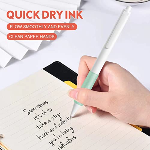 ZRE Gel Pens Fine Point Smooth Writing Pens for Women, 15 Pcs Cute Pens for Journaling, Aesthetic Pens, 0.5 mm Fine Point Pen, Black Ink Pens, Kawaii Ballpoint Pens no Bleed Through