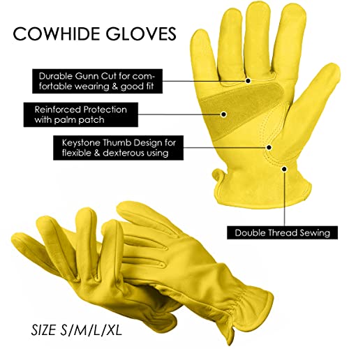 Vintage Classic Motorcycle Gloves Driving Glove Head Layer Cowhide Leather Glove Summer Use,Leather Motorcycle Gloves for Men,Riding Driving Biker Glove