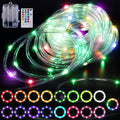 BRIGHTDECK LED Canopy String Lights,40ft Outdoor Battery Operated Rope Lights for 10'x10' Tents,8 Modes Pop Up Canopy Lights,Waterproof Camping Tent Light Accessories with Remote