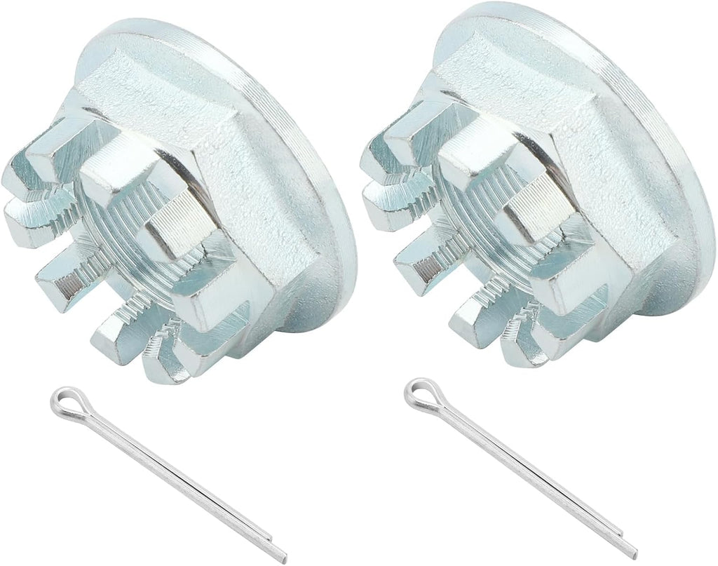 M MATI Front & Rear Axle Nuts with Pins 2Pcs for Honda Pioneer 700 500 520 2014-Up Big Red 700 MUV700 2009-2013 Pioneer 1000 Talon 1000 2016-2021 90304-HM7-A10 94201-40400 90304-HM7-000