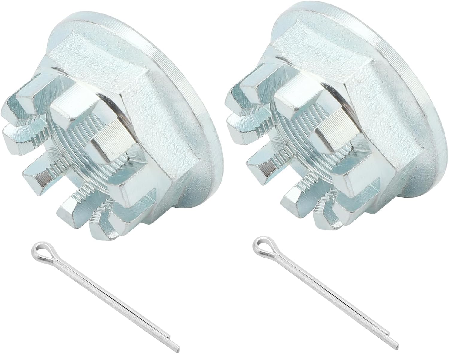 M MATI Front & Rear Axle Nuts with Pins 2Pcs for Honda Pioneer 700 500 520 2014-Up Big Red 700 MUV700 2009-2013 Pioneer 1000 Talon 1000 2016-2021 90304-HM7-A10 94201-40400 90304-HM7-000
