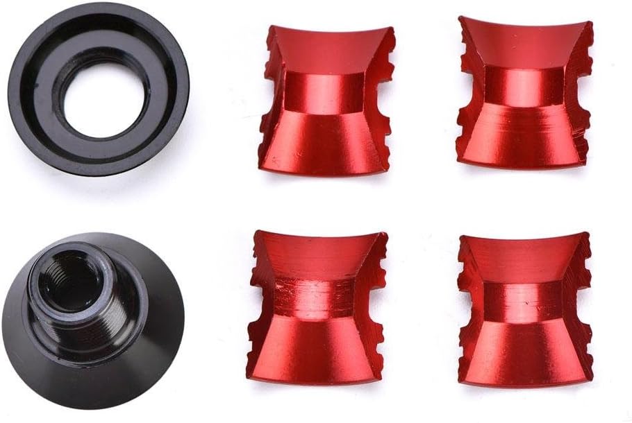 Headset Expander Plug, Bike Headset Carbon Fork Compression Plug for 28.6mm(Red) Compression Plug Carbon Steerer Bike Headset Compression Plug