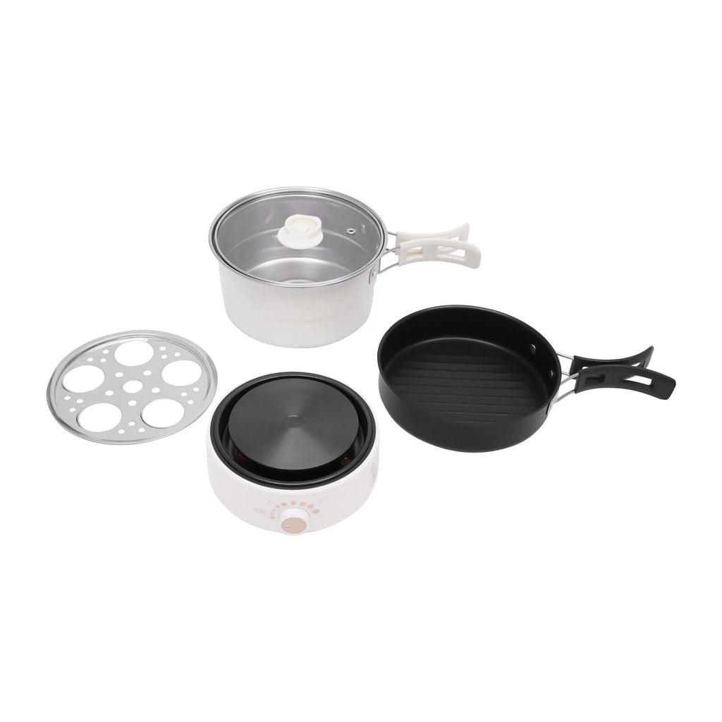 Portable Multi-function Electric Travel Cooker Frying Split Hot Pot 500W 110V