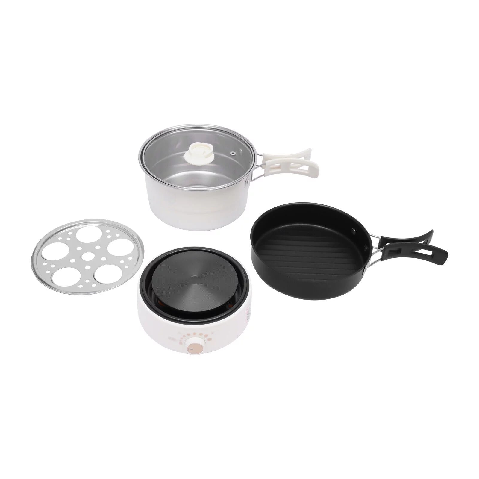Portable Multi-function Electric Travel Cooker Frying Split Hot Pot 500W 110V
