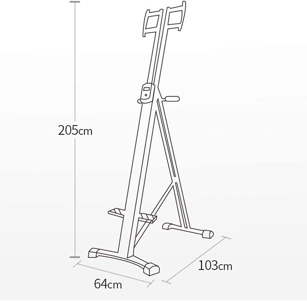 Stepper Vertical Climber, Climbing Machine Home Gyms Fitness Equipment - Pedal Machine Adjustable Height Anti-Slip Desig with Monitor Efficency
