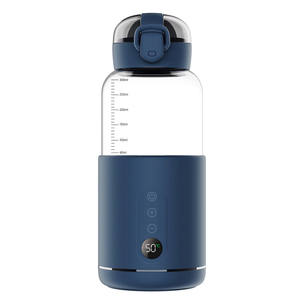 Dcenta Electric Kettle - Portable Water Warmer for Baby, 300ml Capacity, Precise Temperature Control, Built-in Battery, Ideal for Car Travel