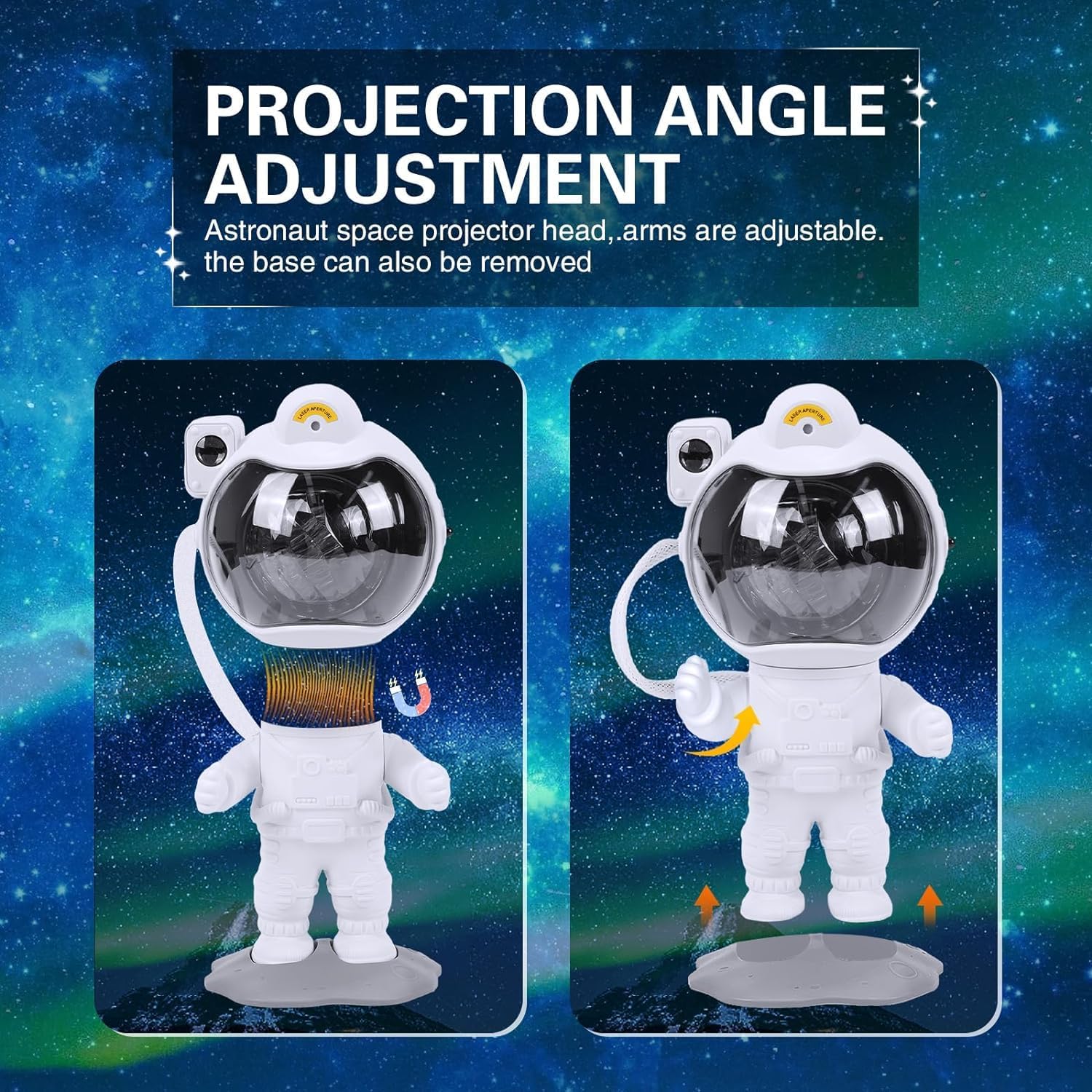 Astronaut Light Projector - Astronaut Starry Nebula Ceiling LED Lamp with Timer and Remote, Gift for Kids Adults for Bedroom, Christmas, Birthdays, Valentine's Day etc.