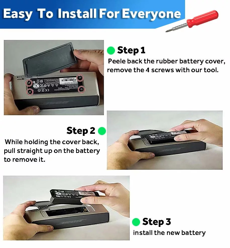 061385 Battery 061384 061386 063287 7.4V 2900mAh Replacement for Boses Soundlink Mini one / Boses SoundLink Mini Bluetooth Speaker one/ Boses SoundLink Mini Bluetooth Speaker I/ Boses Mini I