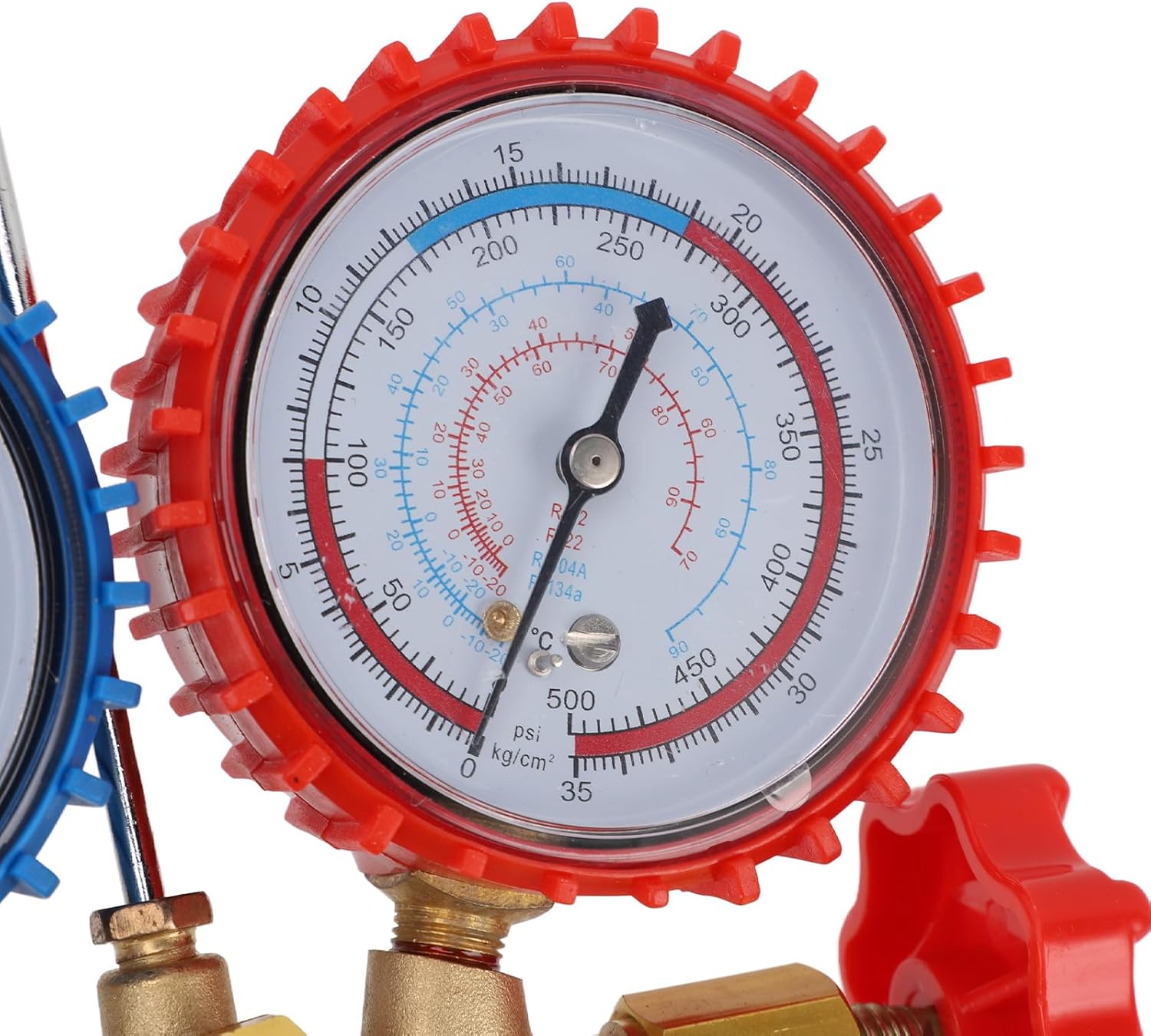 AC Diagnostic Manifold Gauge R22 R12 R404 R134 Double Head Anti Shock Vacuum Pressure AC Gauge Set