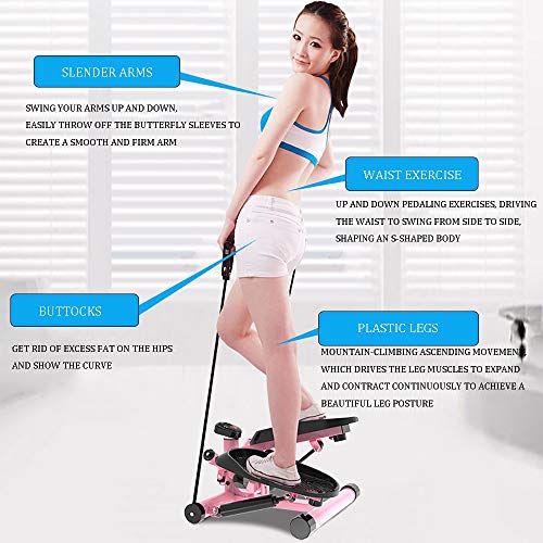 Exercise Stepper, Swing Stepper, Up-Down Stepper, Exercise Fitness Home Gyms Stepper Aerobic Household Stepping Machine Small Pedal Climbing Machine Weight Loss Fitness Equipment Efficency