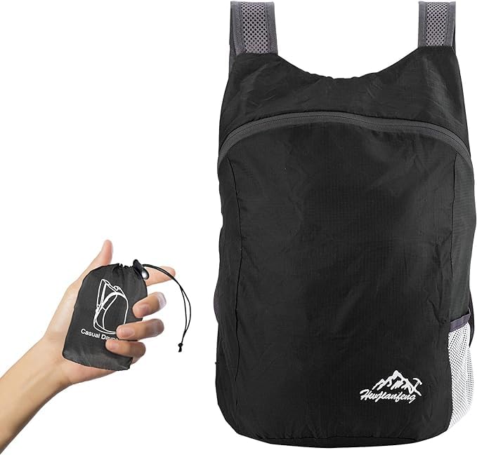 20L Ultra Lightweight Foldable Backpack Small Hiking Rucksack Ultralight Water Resistant Travel Packable Daypack,Men Women