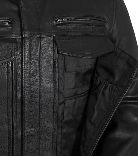 First Mfg Co - Raider - Men's Motorcycle Biker Riding Leather Jacket