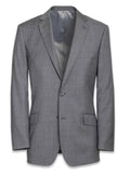 Men&s Suit - Classic Fit in Solid Grey Sharkskin | Paul Fredrick
