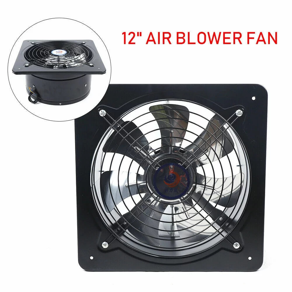 CNCEST 12" Ventilation Extractor Industrial Wall Mounted Air Blower Fan Exhaust Kitchen